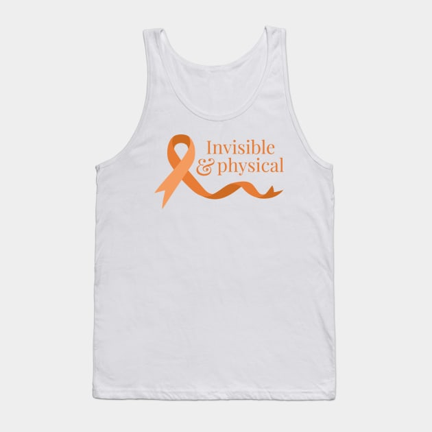 Invisible & Physical (Orange) Tank Top by yourachingart